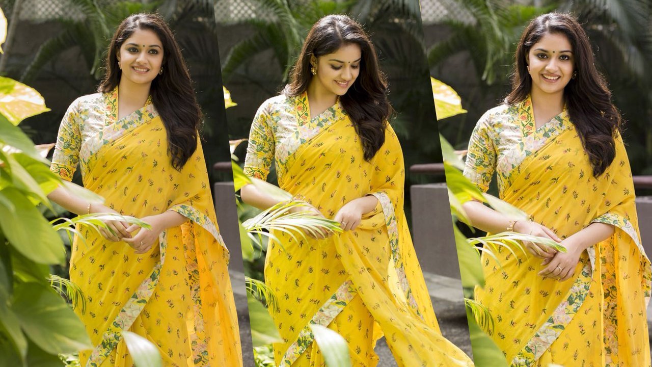கீர்த்தியை அழ வைத்த சாவித்ரி மகள்..! Actress-Savithris-daughter-makes-cry-Keerthy-suresh-thinatamil