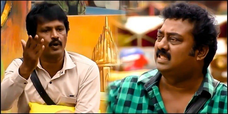 சரவணனுக்கு கமல் கொடுத்த சரியான பதிலடி…. சேரன் காலில் விழுந்தழச் சென்ற சரவணன்! cheran-saravanan-thinatamil