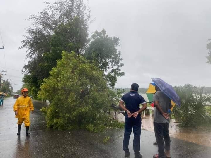 திருகோணமலையில் புயல் கடந்த போது எவ்வளவு வேகத்தில் சூறாவளி காற்று வீசியது தெரியுமா? அடுத்து நெருங்கும் இடம் இதுதான் trincomalee-burevi-puyal-thinatamil